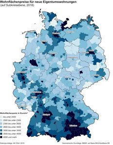 Wohnflächenpreise Eigentumswohnungen Deutschland
